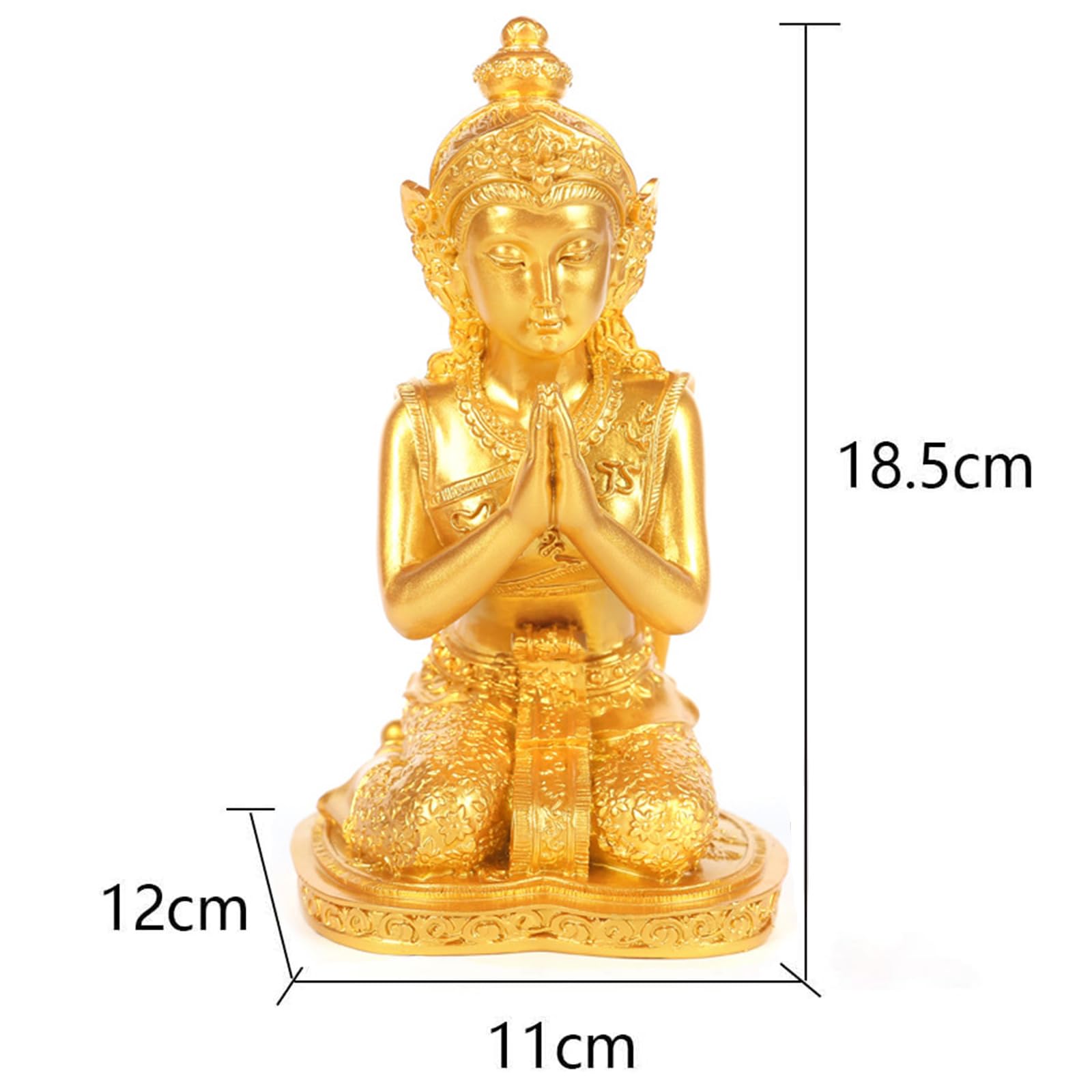 Amazon.co.jp: タイの女神像、家庭や庭の装飾の置物、樹脂製の置物